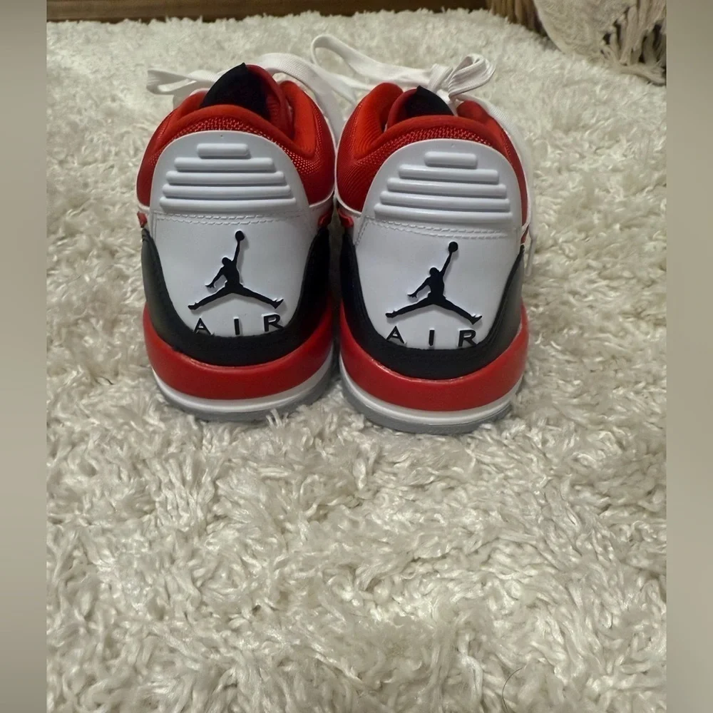 Nike Kids' Sneakers in White, Red, and Black